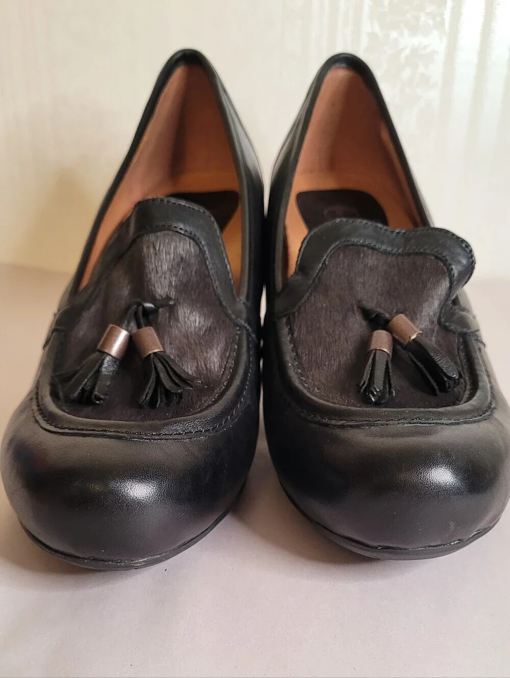 Earthies Carenna Pony Hair Leather Heels 11